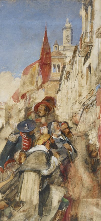 Study for the Proclamation of Don Carlos by John Frederick Lewis
